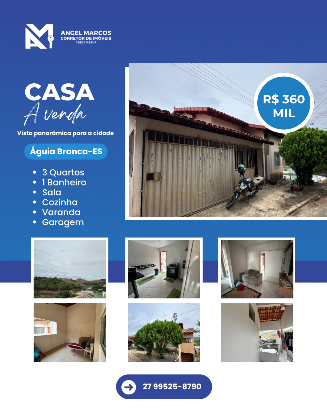 Casa em Águia Branca - 3 quartos